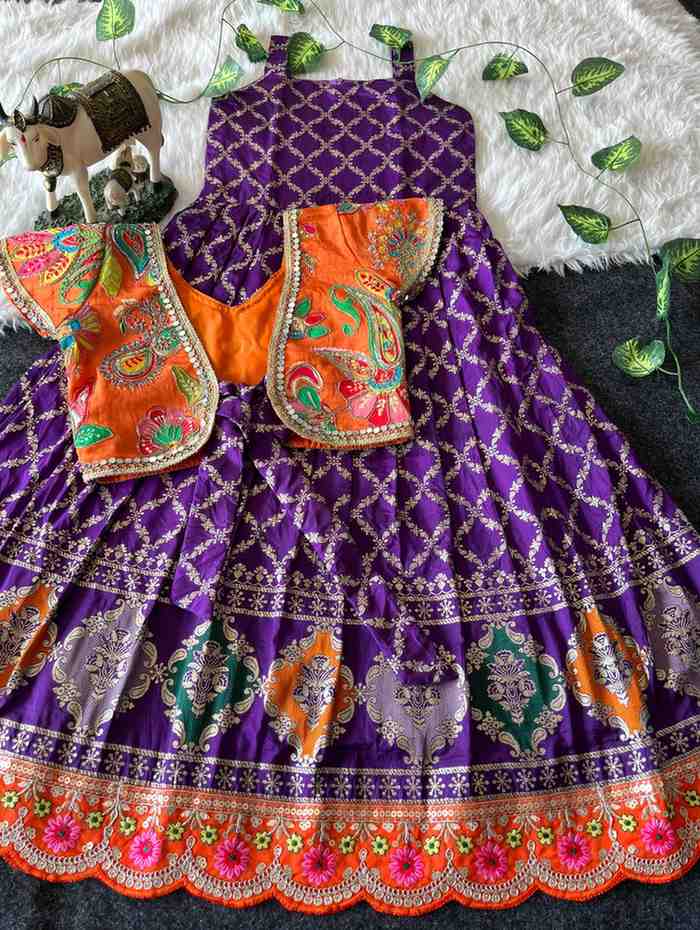 Kids Viscose gown – mirrors coat – Arhas Couture