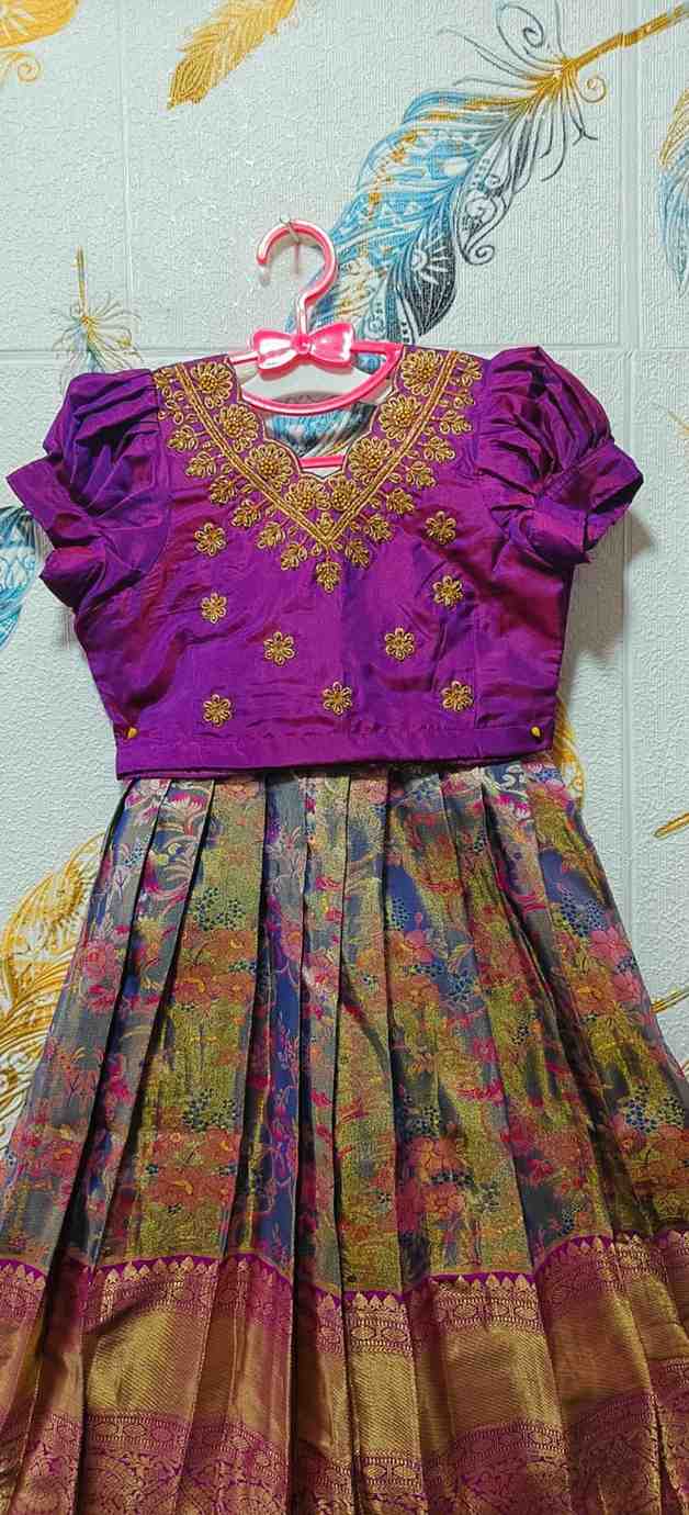 Kid's Semi Kanchi Lehenga