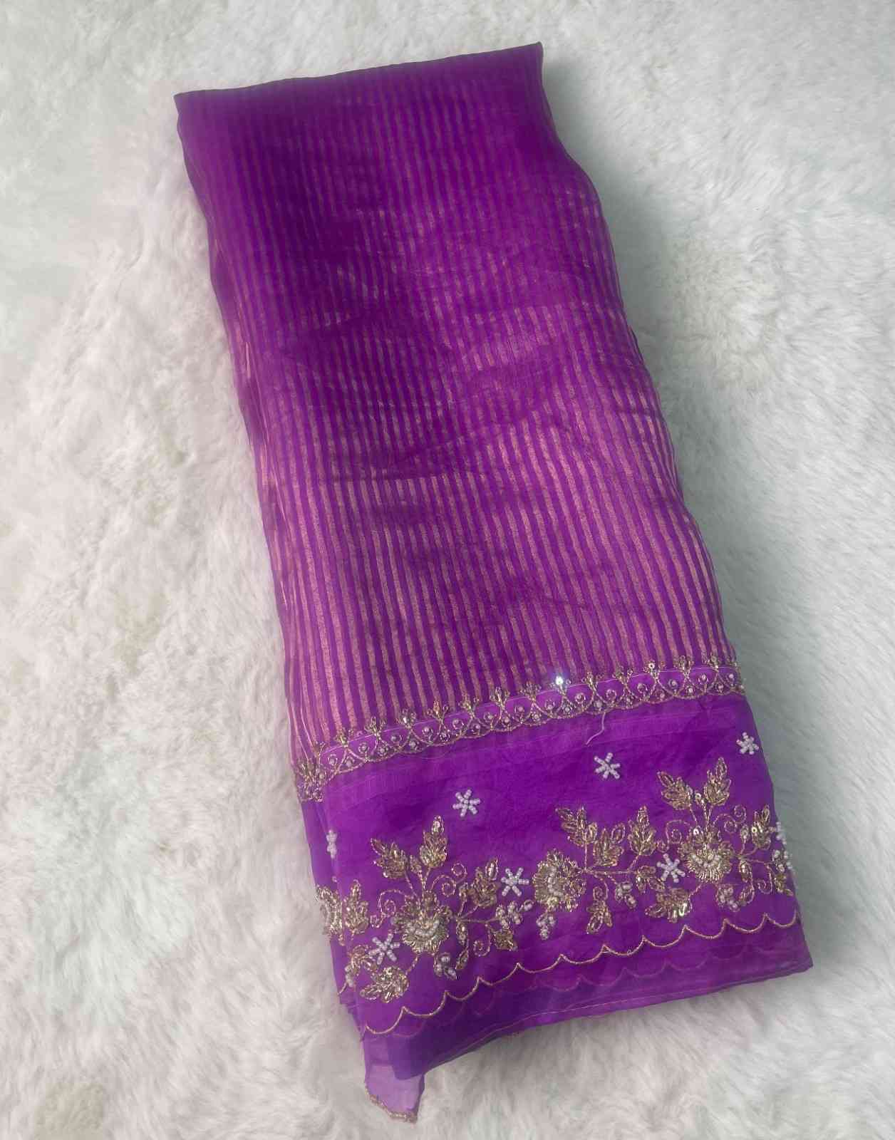 Fancy Kora tissue saree – colour 3 – Arhas Couture