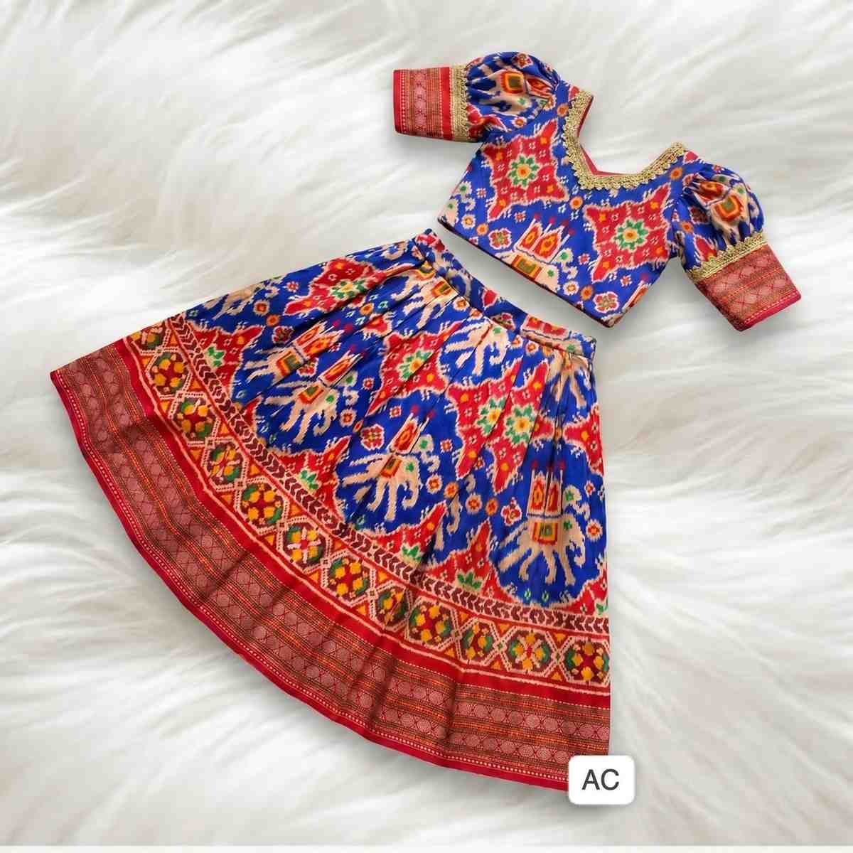 Semi silk Patola family outfit – colour 2 – Arhas Couture