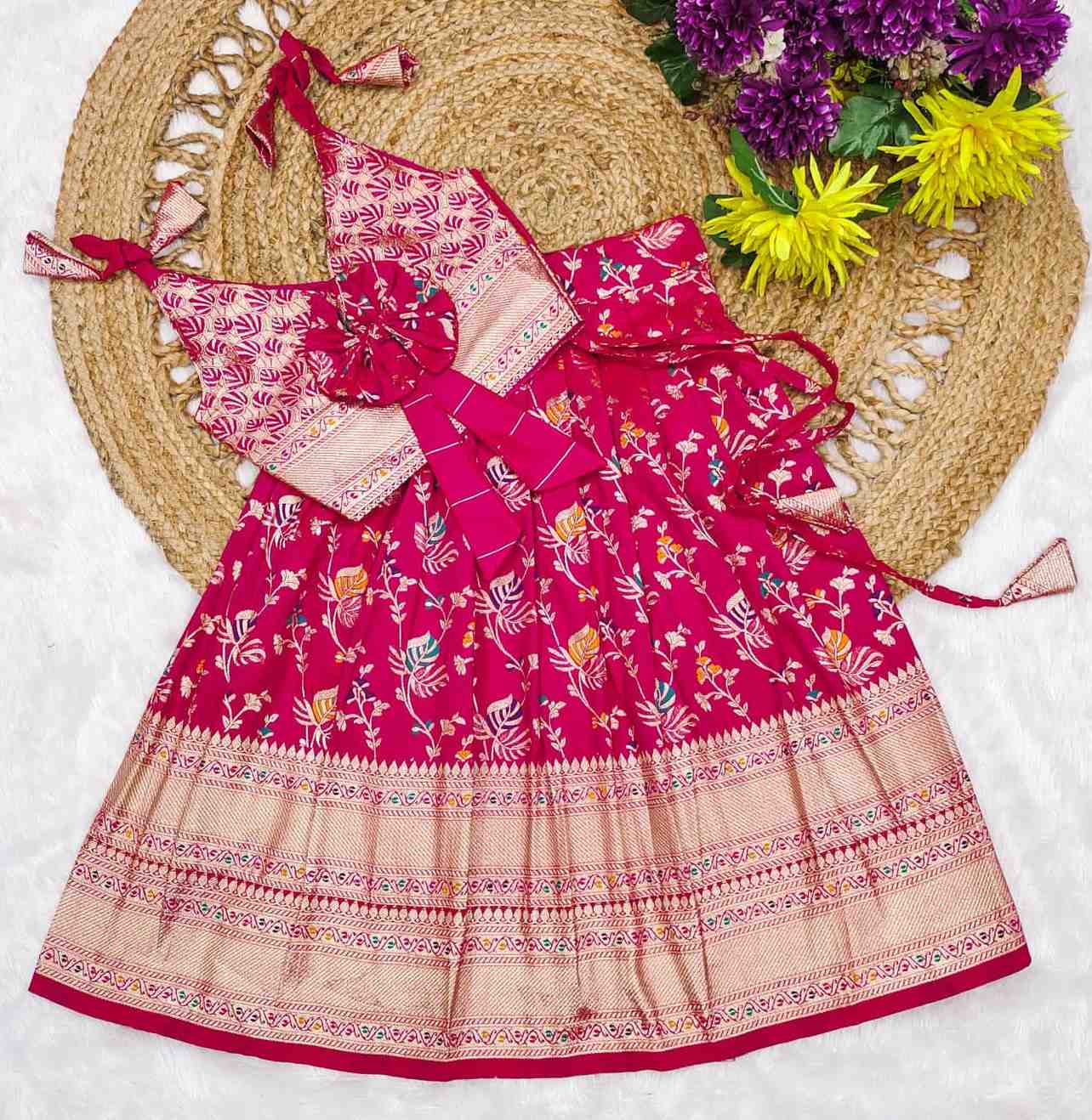Kid's Paithani Silk Lehengas