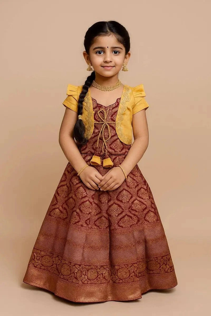 Kid’s Banglory Soft Silk Gown
