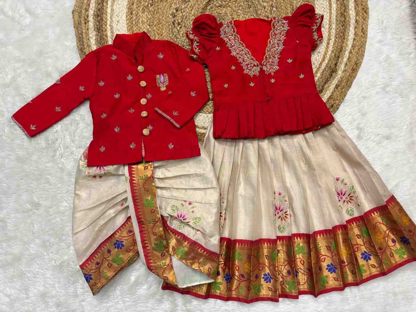 Kids tissue family outfit – colour view – Arhas Couture