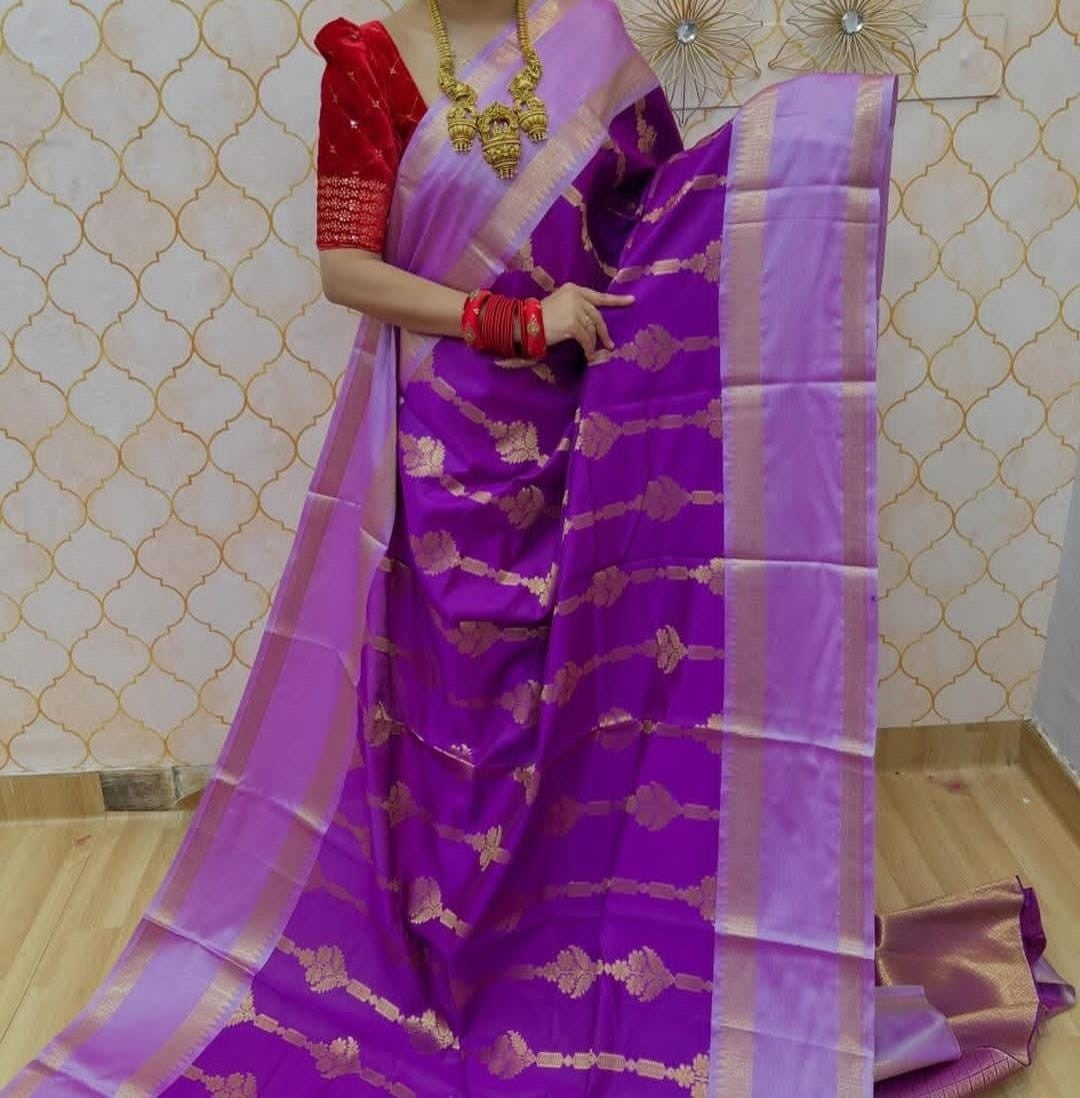 Banarasi Semi Katan Silk Sarees