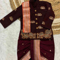 Semi Kanchi Banarasi family outfits by Arhas Couture