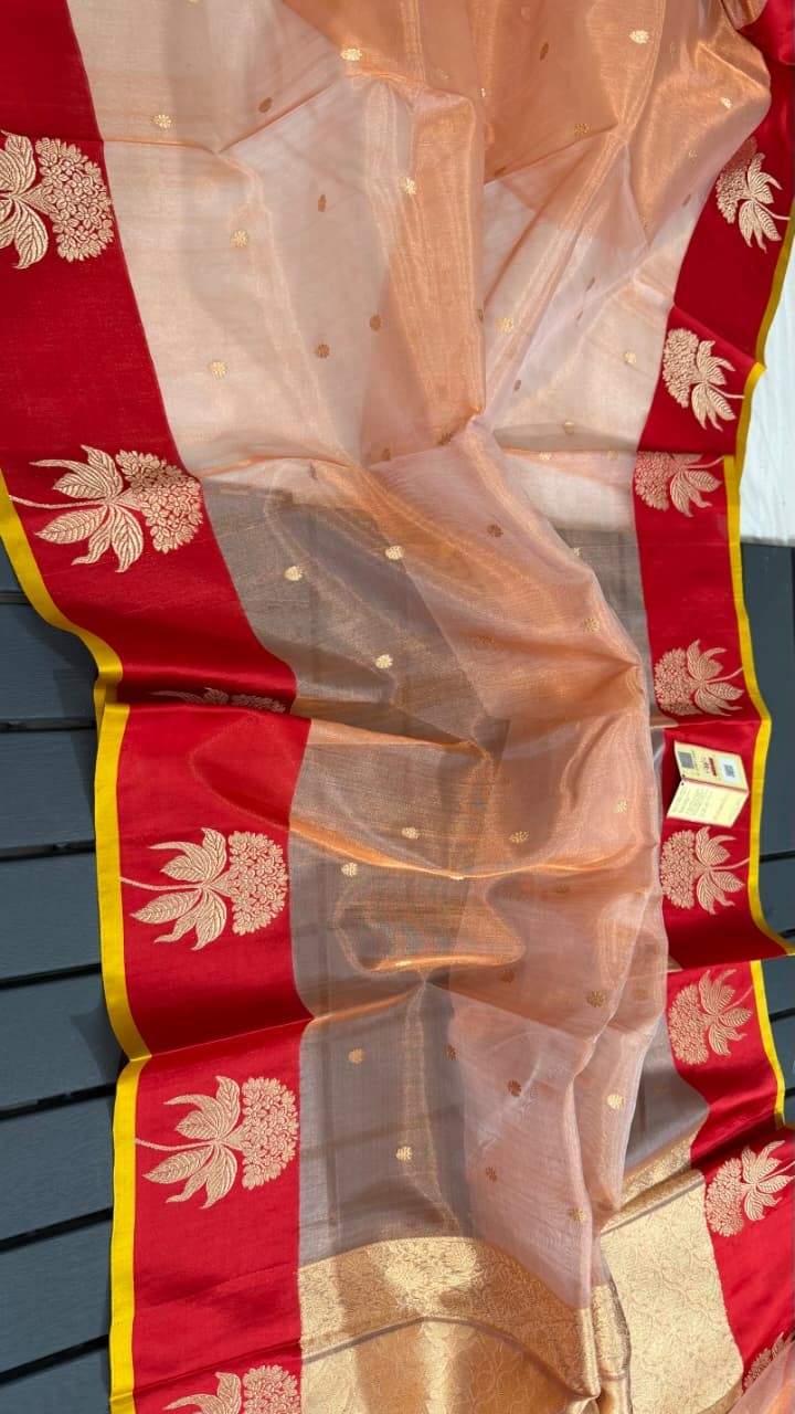 Fancy tissue silk saree – colour 7 – Arhas Couture
