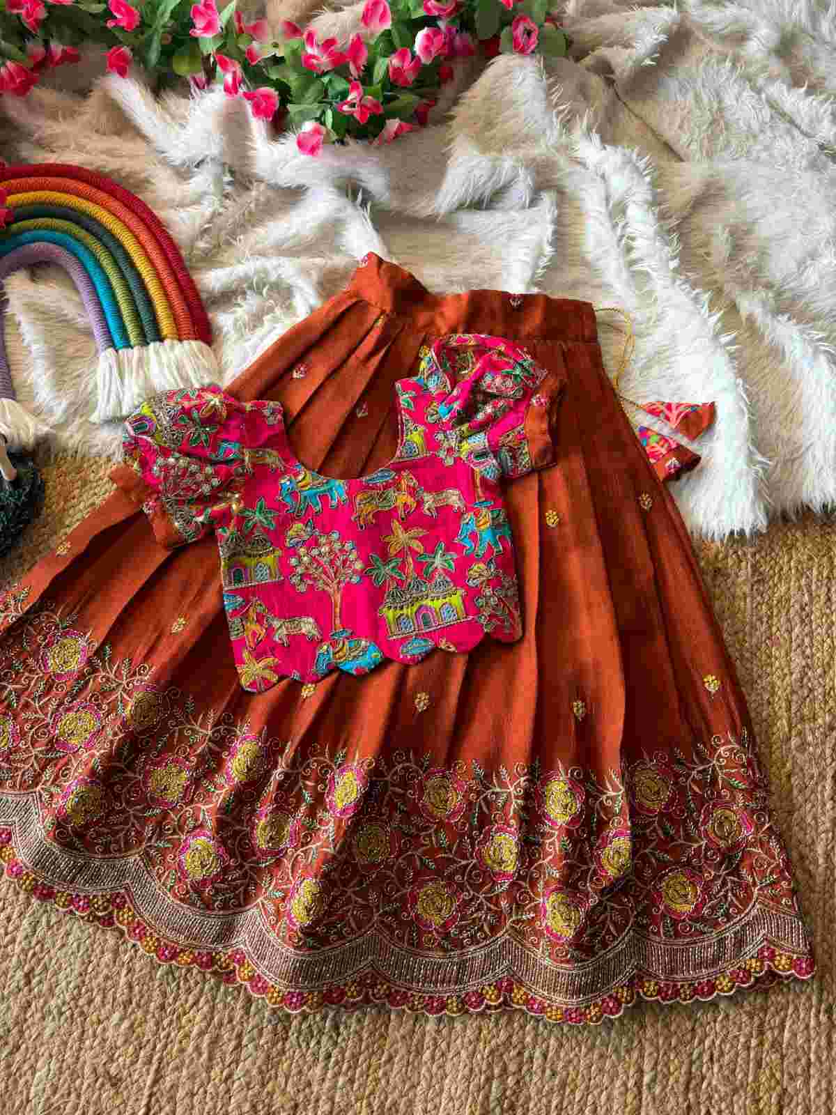 Girl's Crush Floral Lehengas