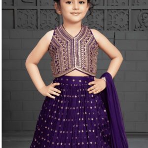 Cotton Silk Kids Lehanga
