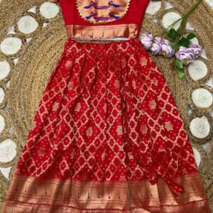 Kid's Bhandini Paithani Lehengas