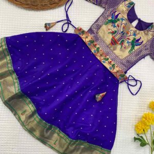 Paithani Lehanga Family Combo