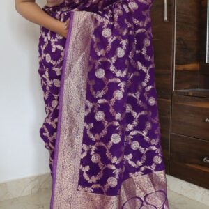 Banarasi Khaddi Georgette Sarees