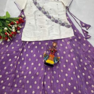 Kid's Upada Silk Lehenga