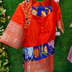 Kalamkari Mangalagiri Silk Saree