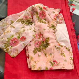 Organza Mangalagiri Saree