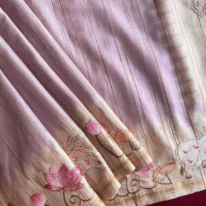 Pichwai Tussar Silk Sarees